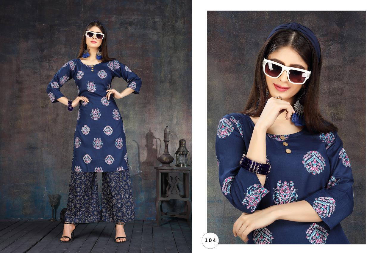 Ft  Presents Fusion  Kurti With Bottom Collection