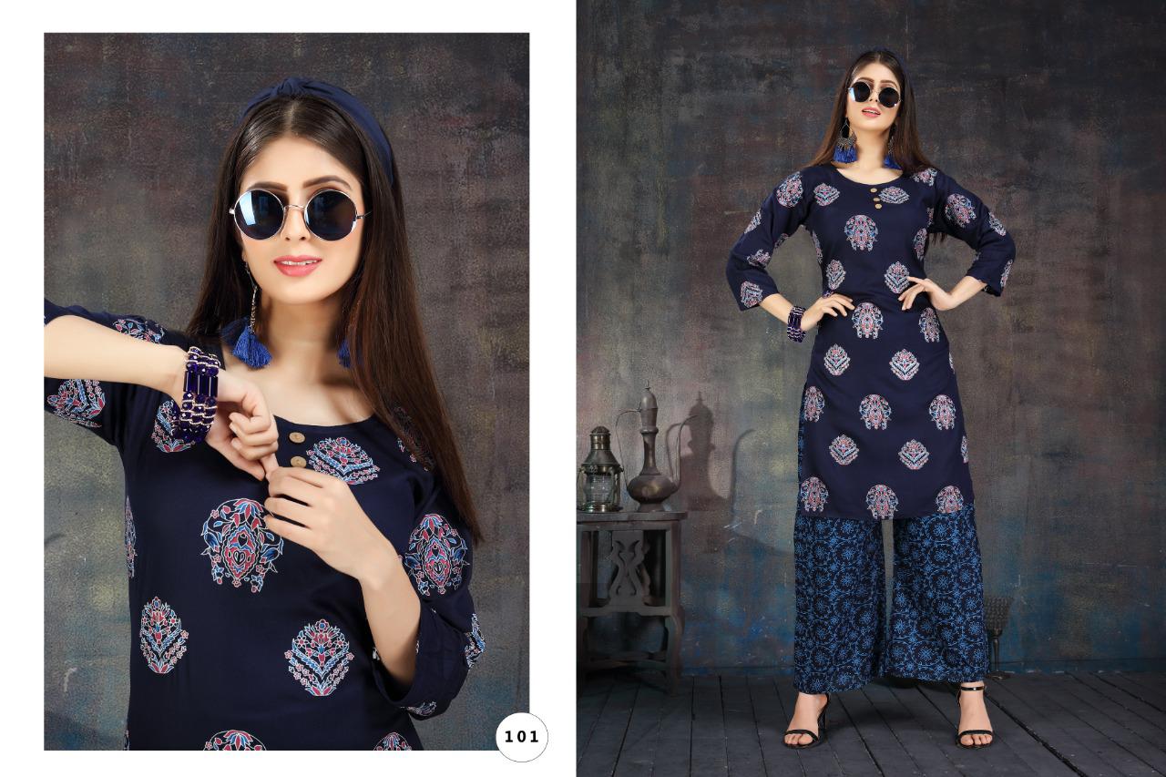 Ft  Presents Fusion  Kurti With Bottom Collection