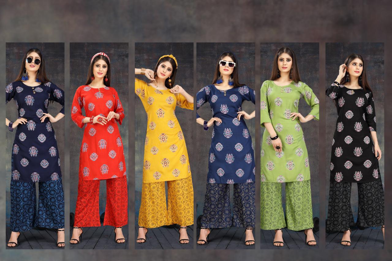 Ft  Presents Fusion  Kurti With Bottom Collection