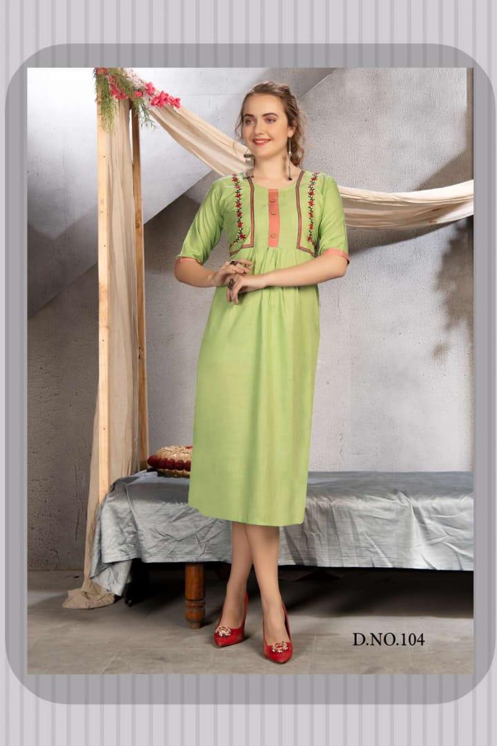 Ft Presents Saheli Heavy Rayon Casual Wear Kurti Collection