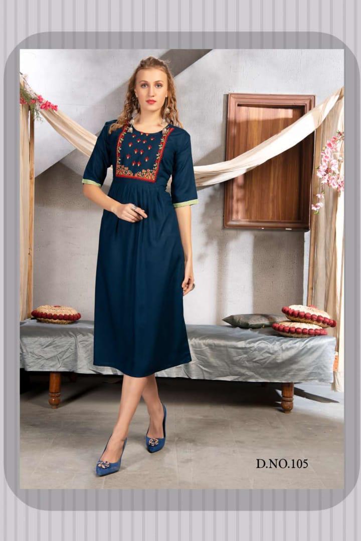 Ft Presents Saheli Heavy Rayon Casual Wear Kurti Collection