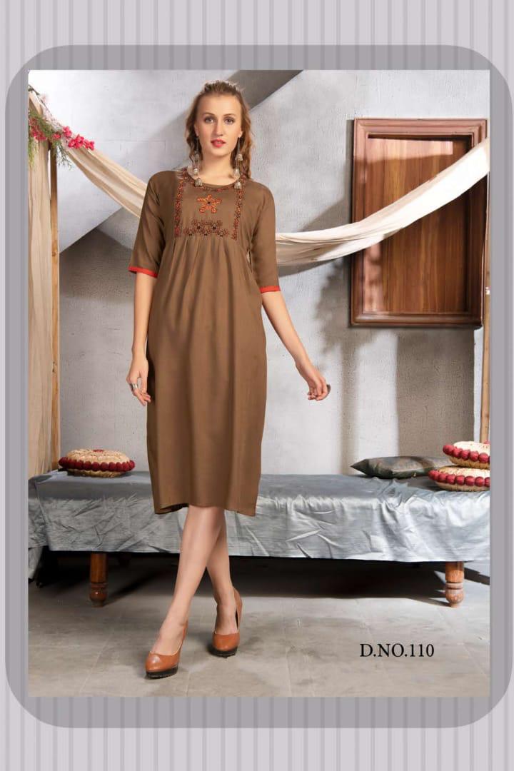 Ft Presents Saheli Heavy Rayon Casual Wear Kurti Collection