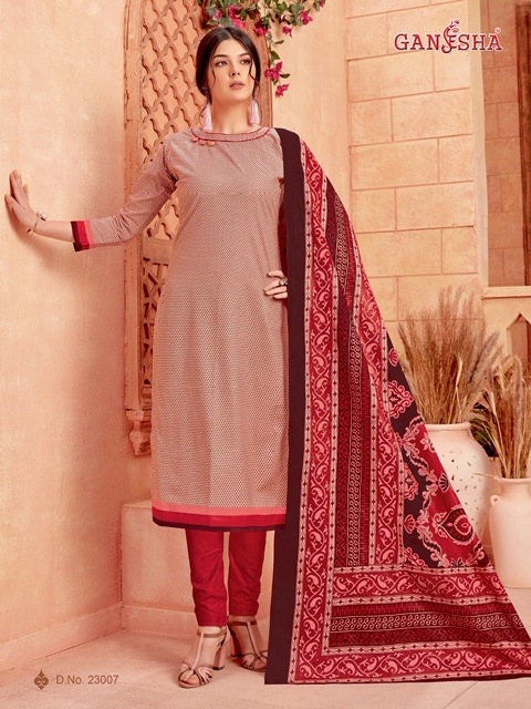 Ganesha Print Vol 23 Ready Made Cotton Suits