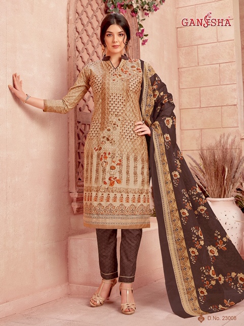 Ganesha Print Vol 23 Ready Made Cotton Suits