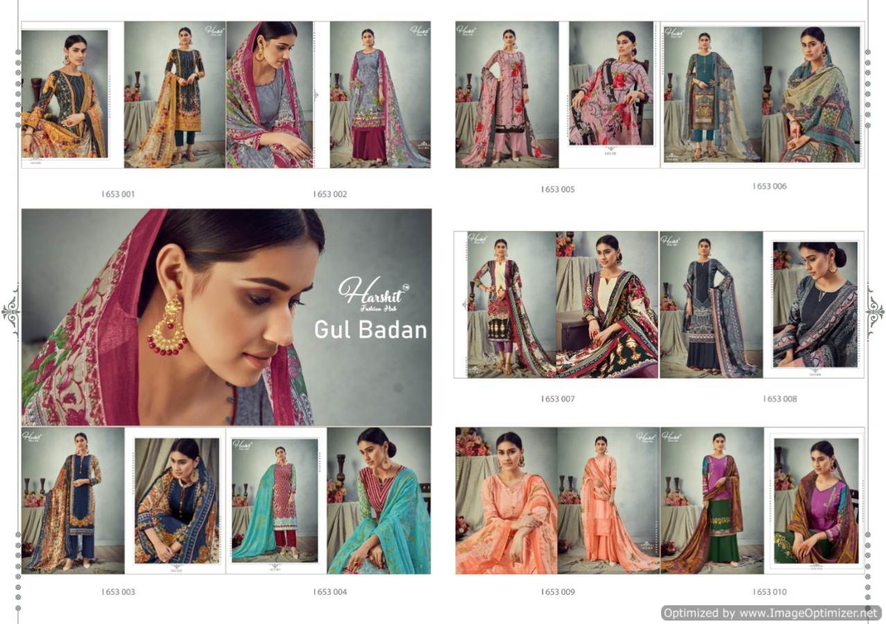 Harshit Presents Gul Badan Designer Dress Material