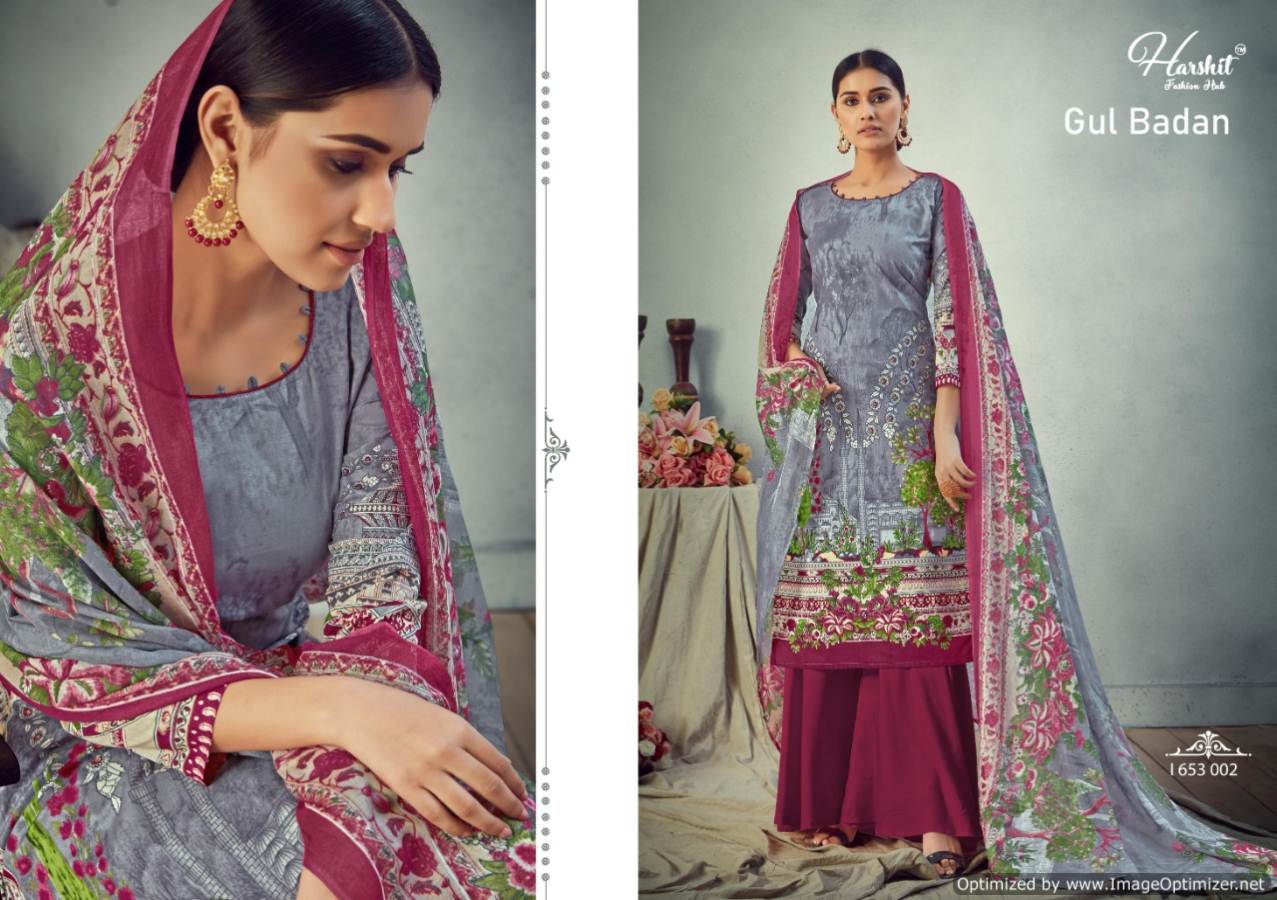 Harshit Presents Gul Badan Designer Dress Material