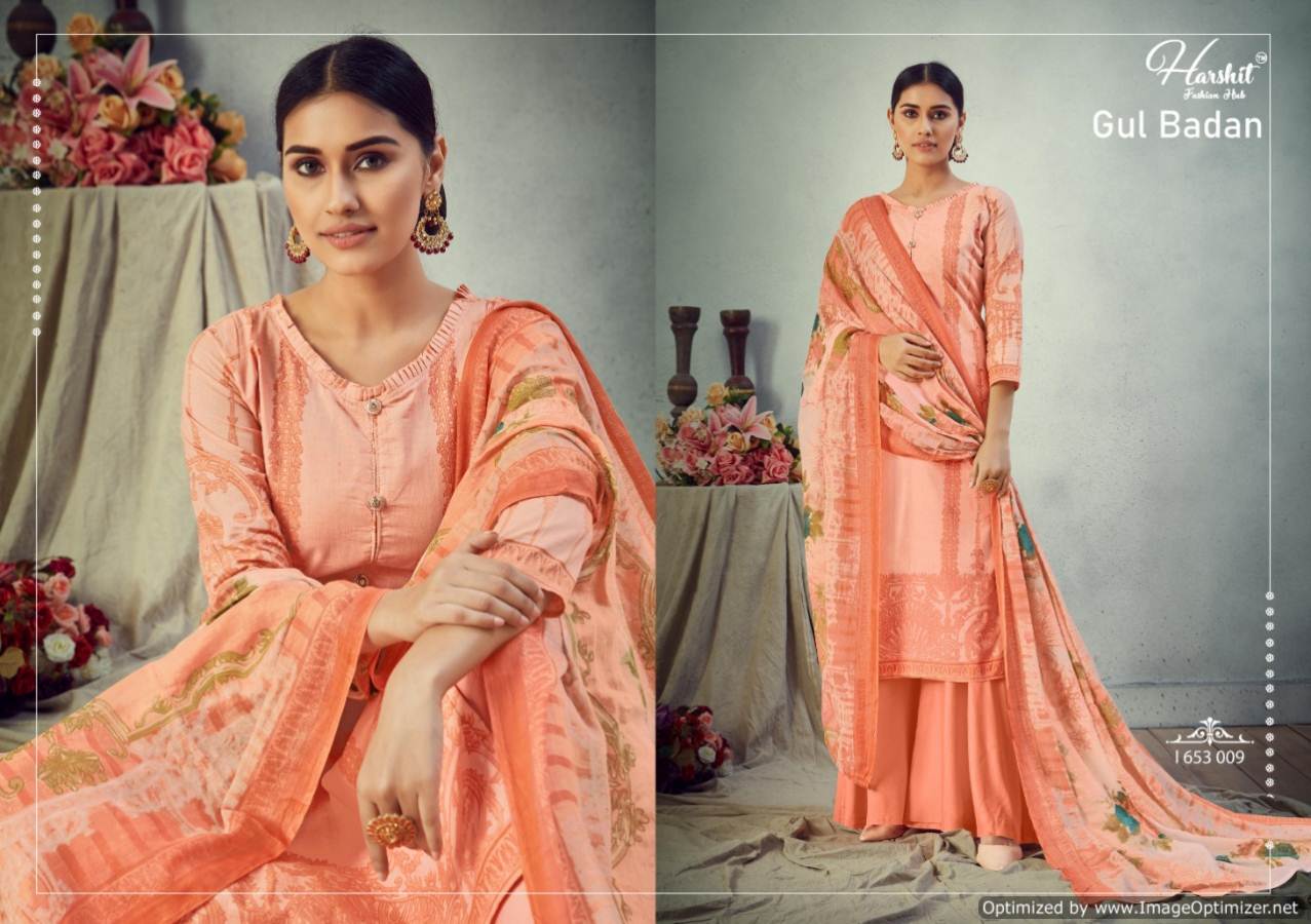 Harshit Presents Gul Badan Designer Dress Material