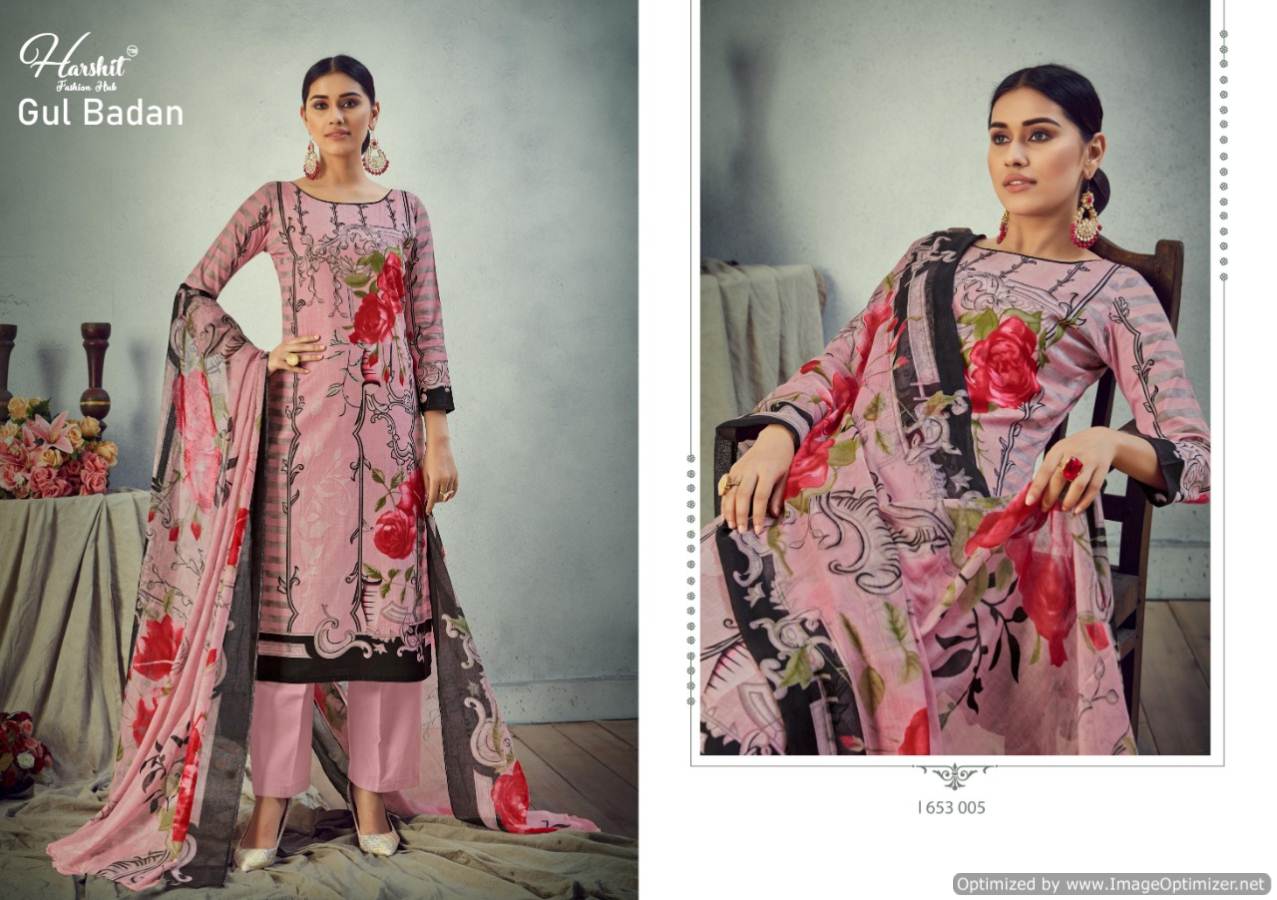 Harshit Presents Gul Badan Designer Dress Material