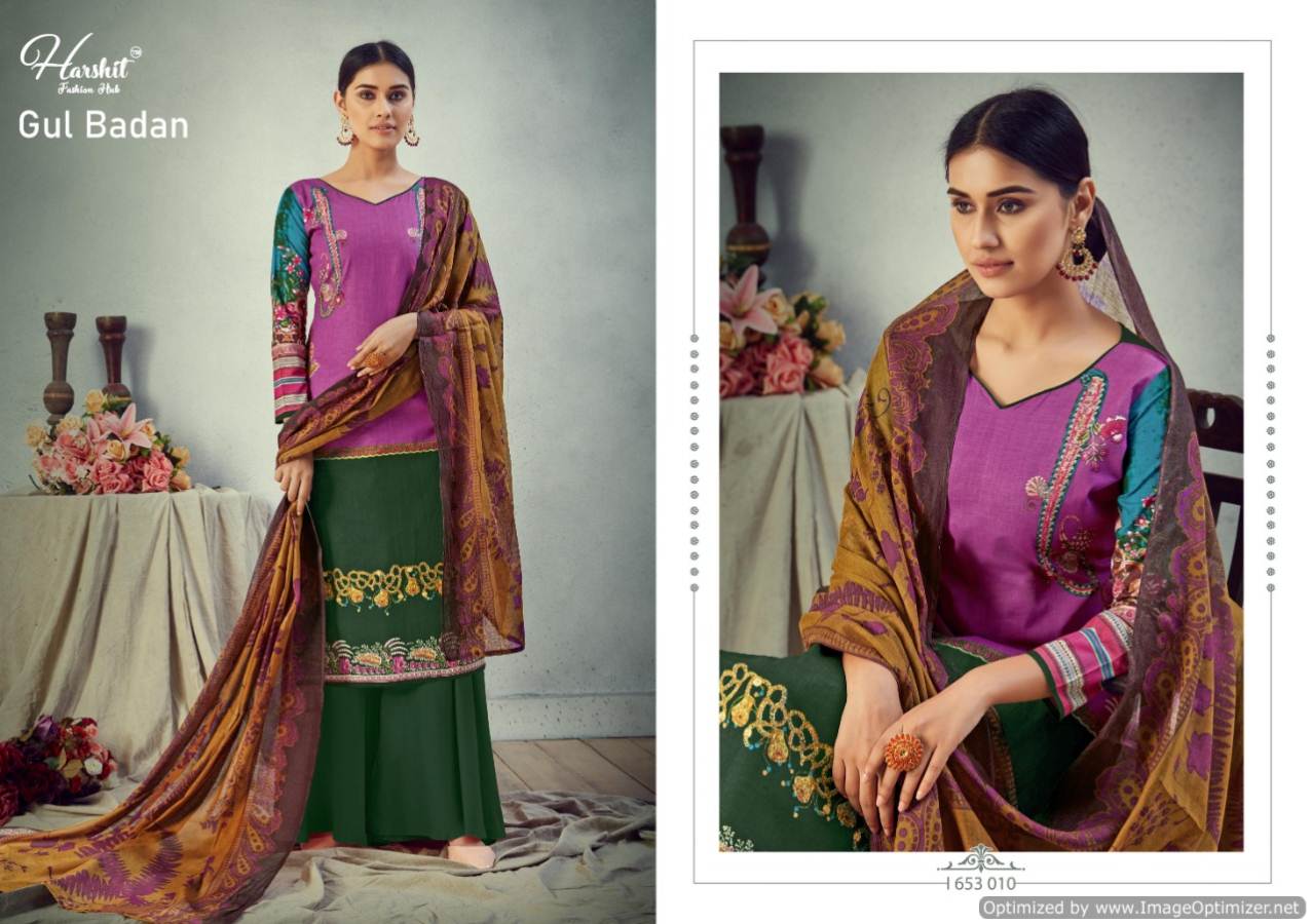 Harshit Presents Gul Badan Designer Dress Material