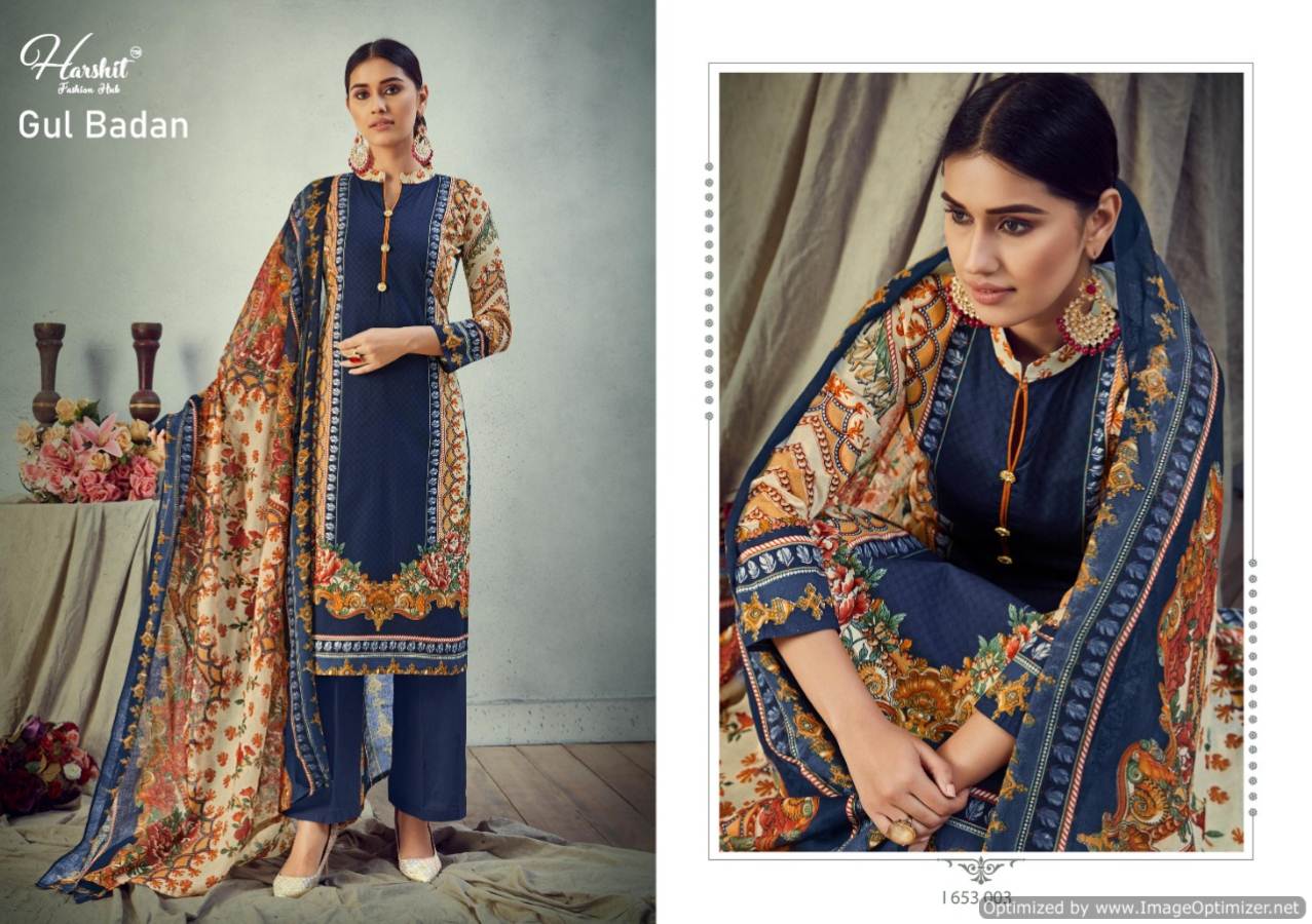 Harshit Presents Gul Badan Designer Dress Material