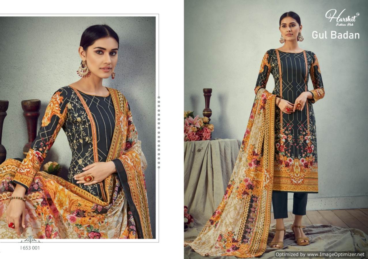 Harshit Presents Gul Badan Designer Dress Material