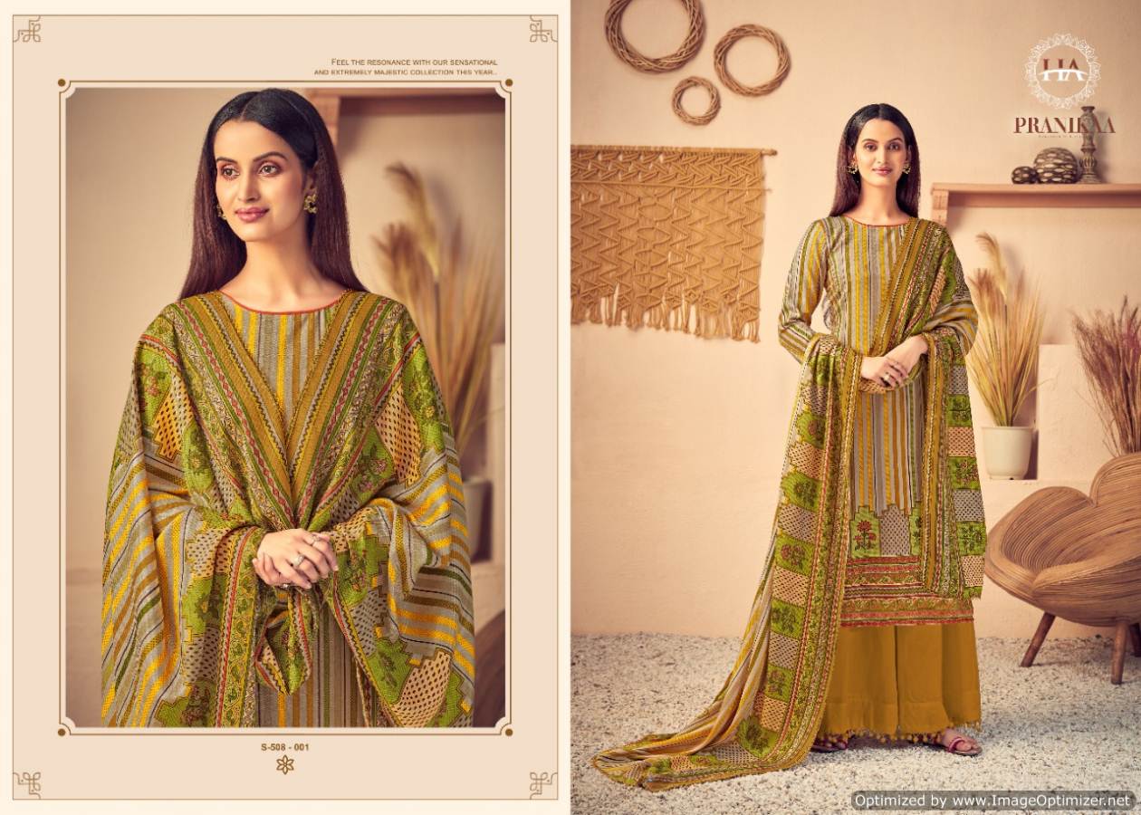 Harshit Presents  Pranikaa  Dress Material