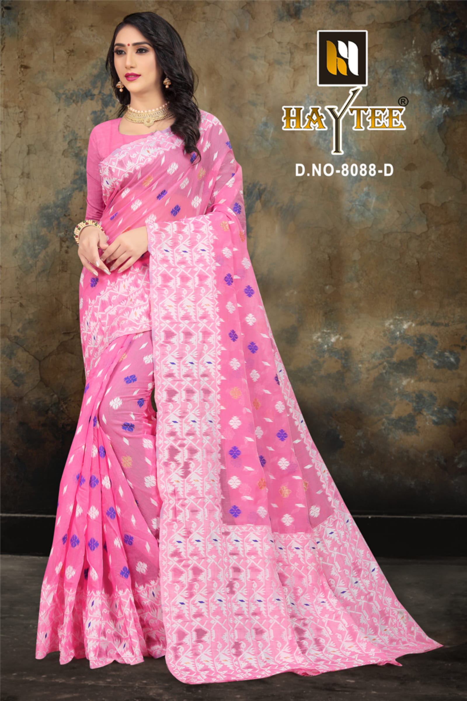 Haytee Presents  Bomkai 8088  Saree Collection