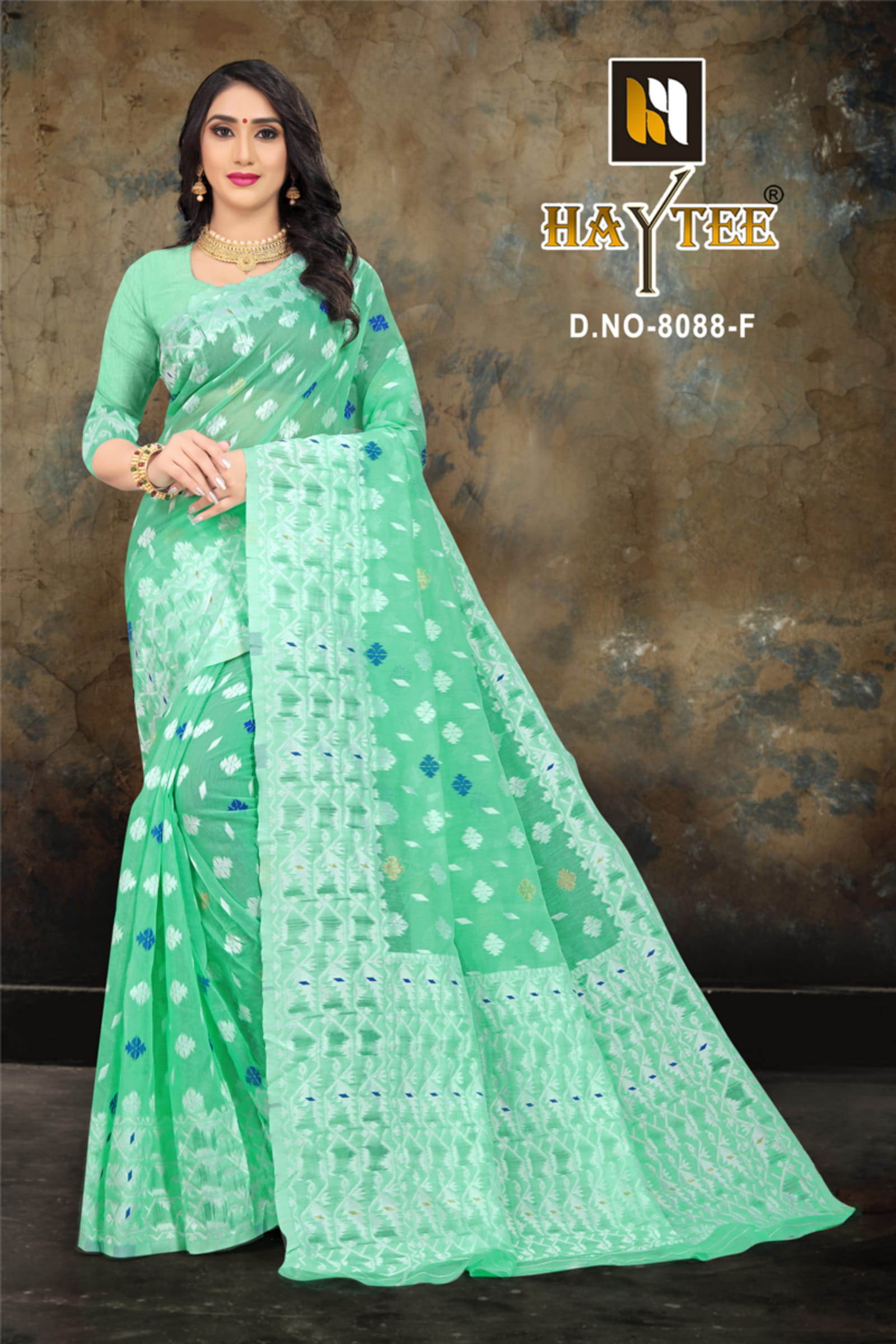 Haytee Presents  Bomkai 8088  Saree Collection