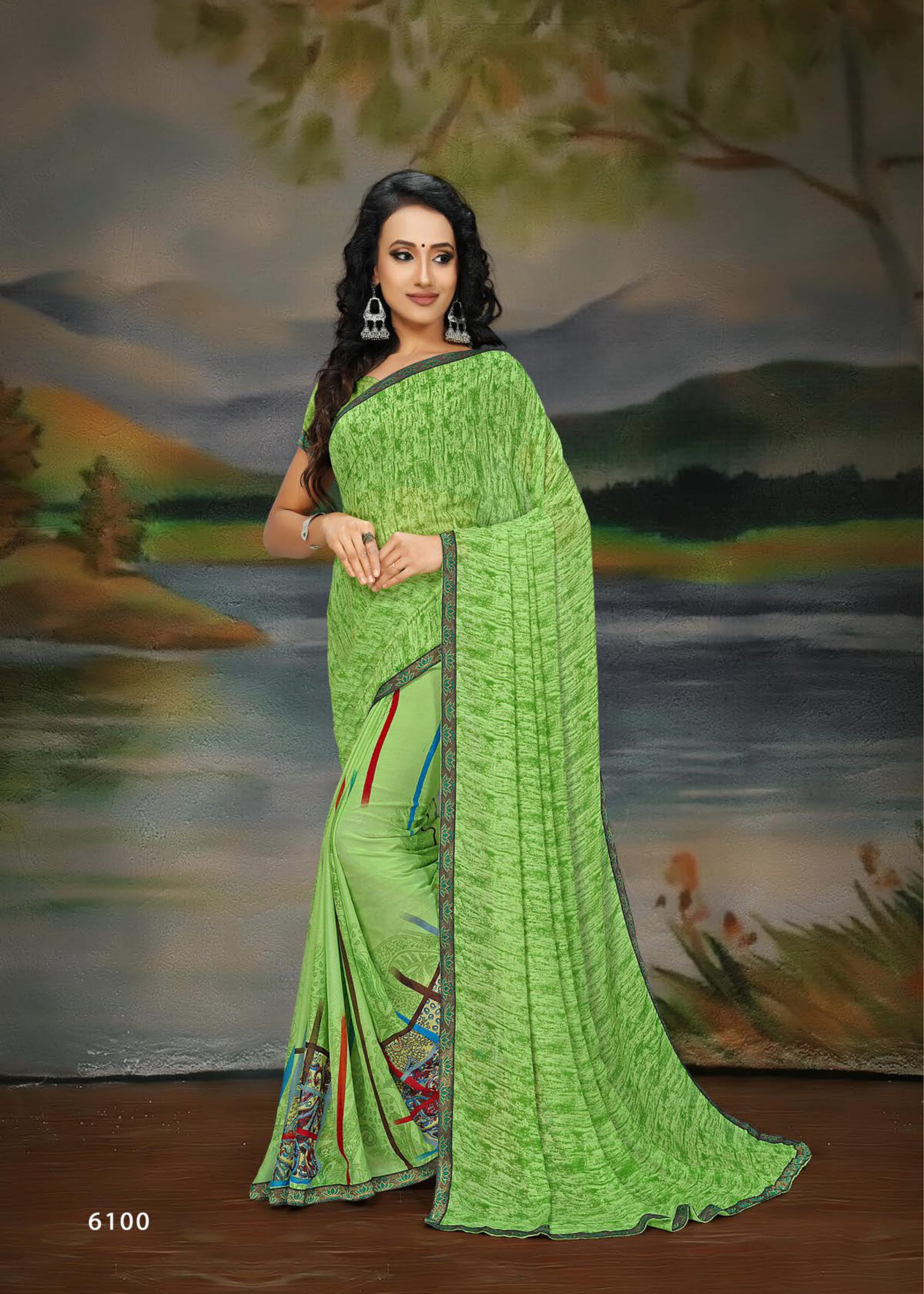 Haytee Presents Sakhi 4 Renial Printed Saree Collection
