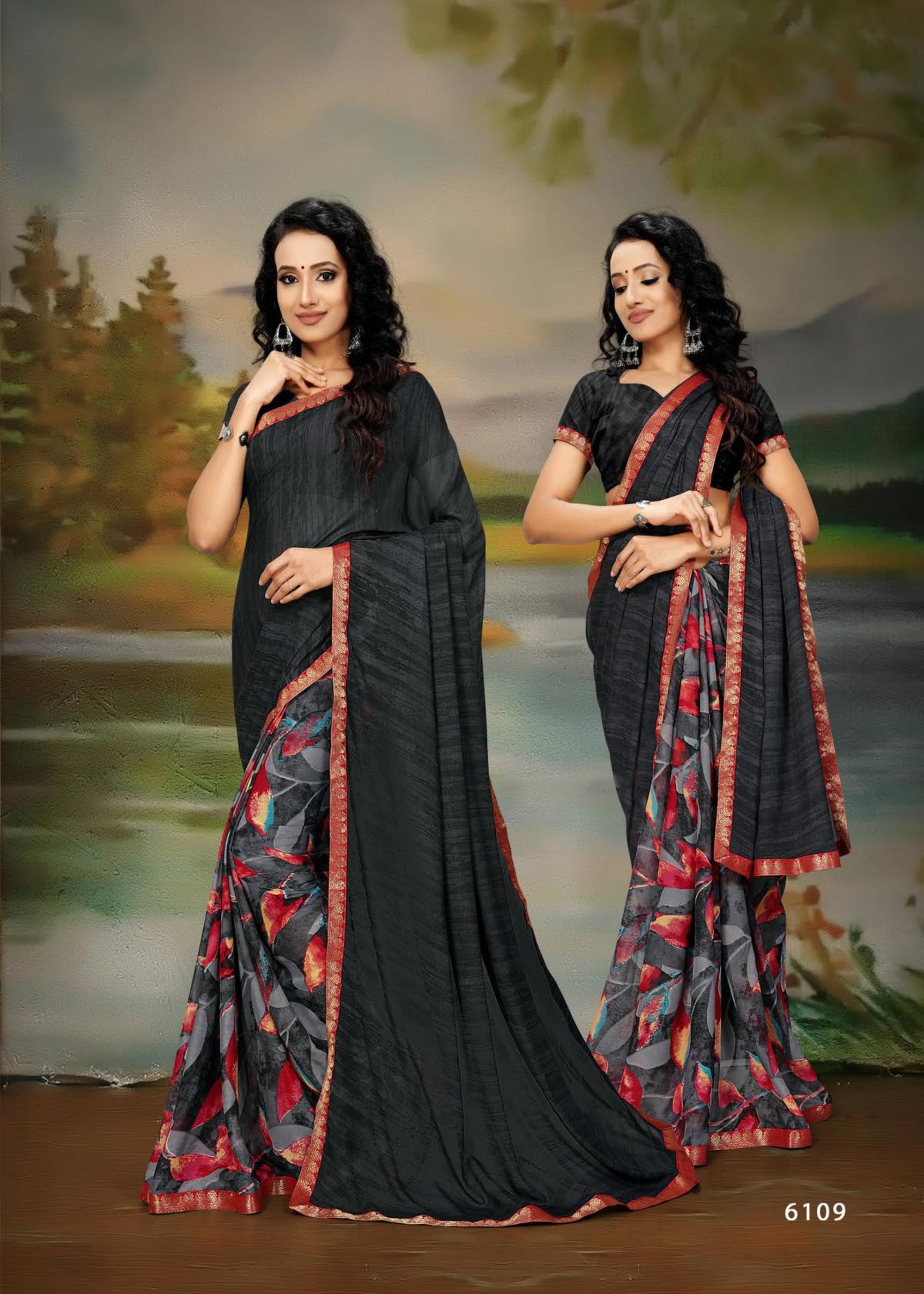 Haytee Presents Sakhi 4 Renial Printed Saree Collection