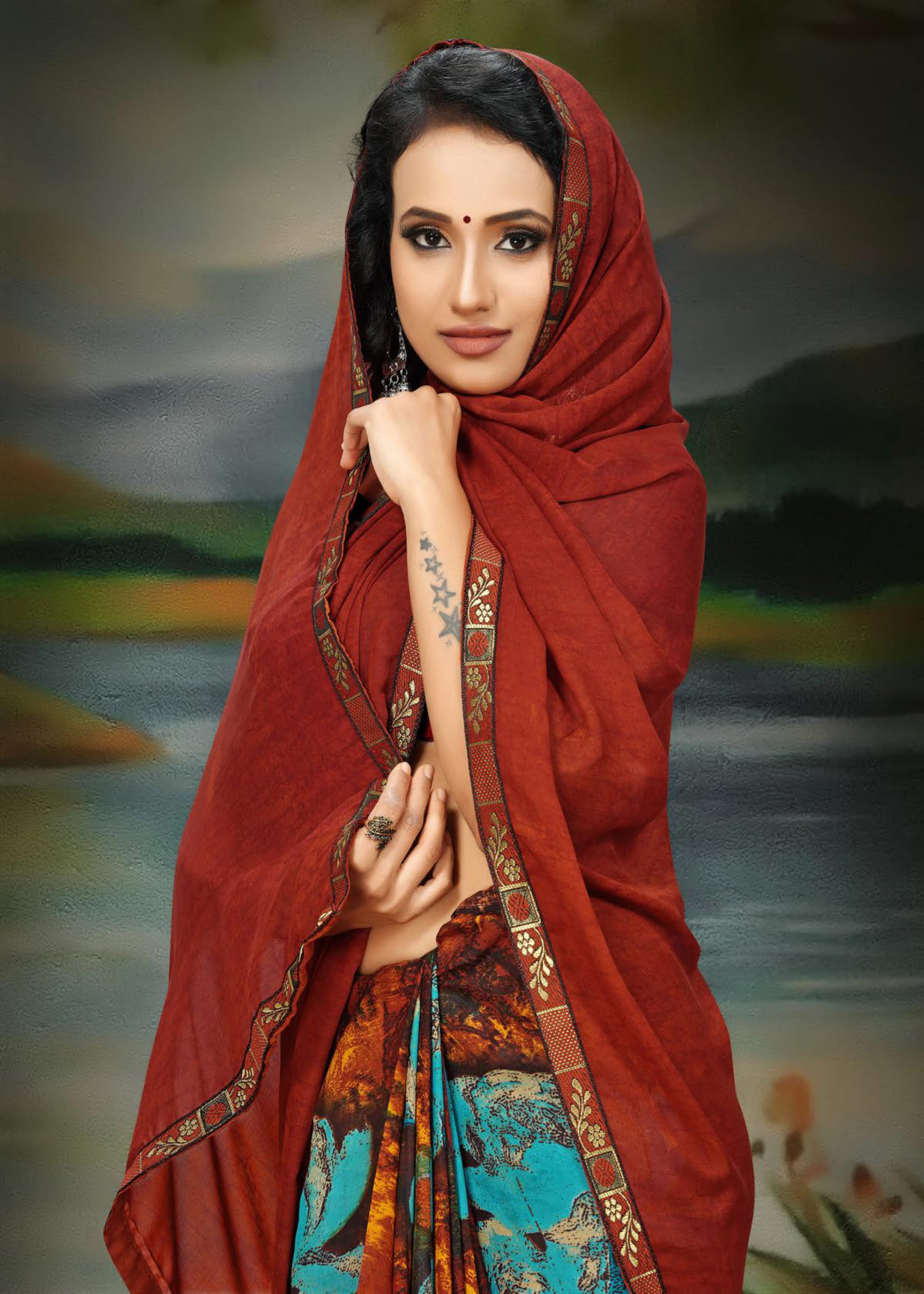 Haytee Presents Sakhi 4 Renial Printed Saree Collection