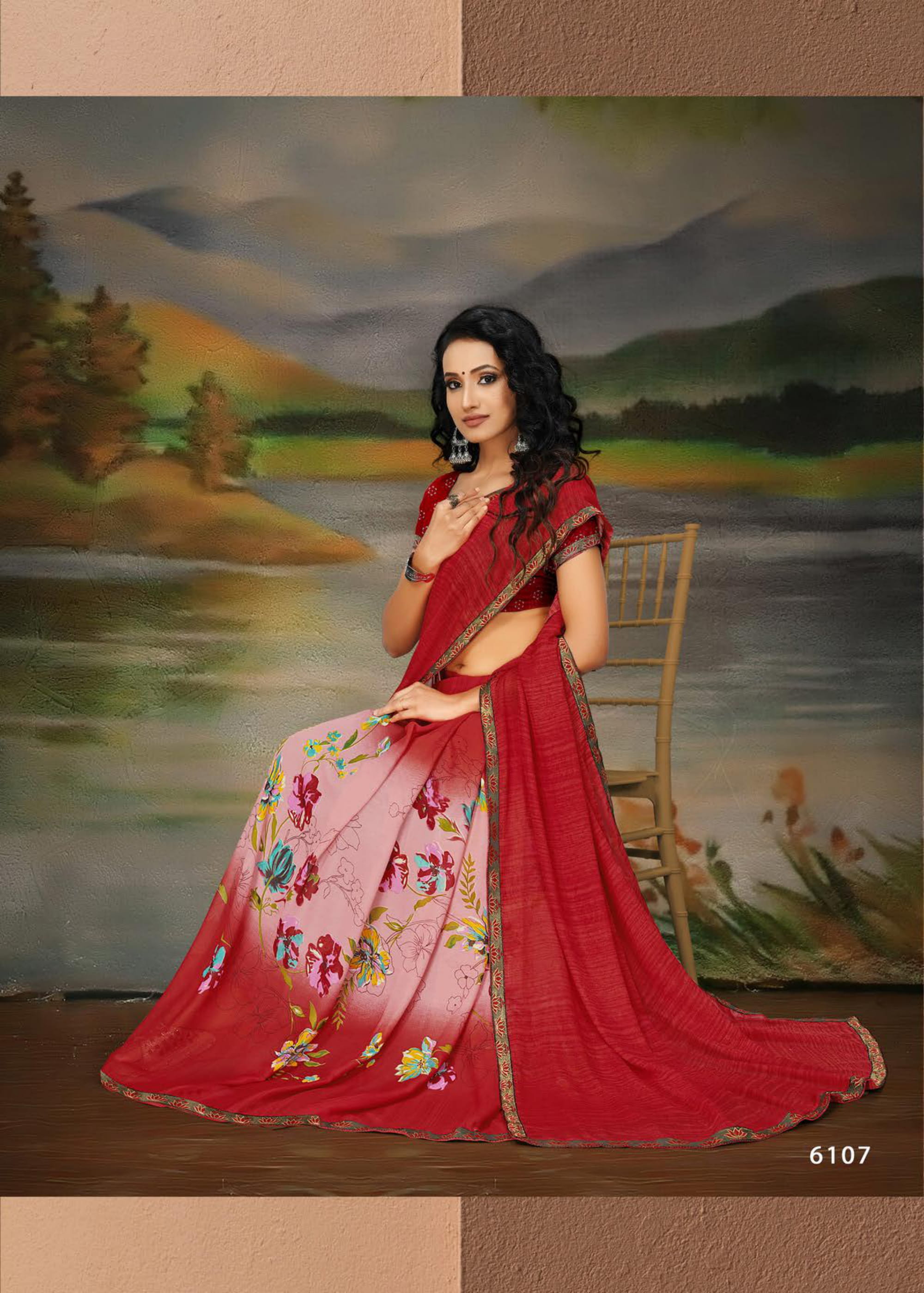 Haytee Presents Sakhi 4 Renial Printed Saree Collection