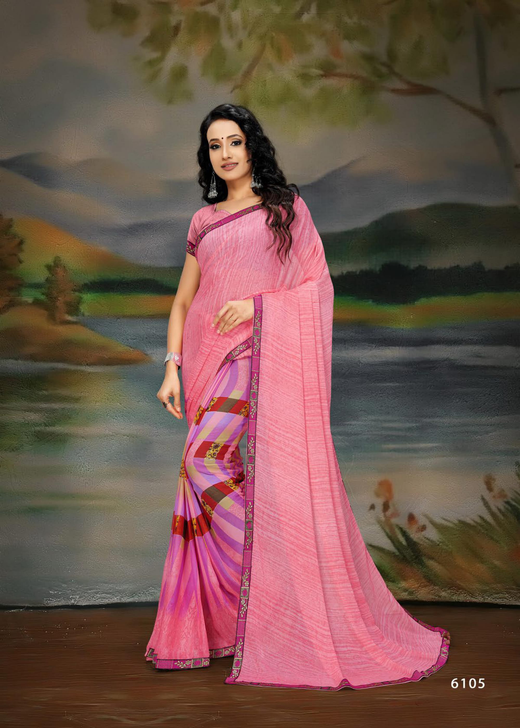 Haytee Presents Sakhi 4 Renial Printed Saree Collection