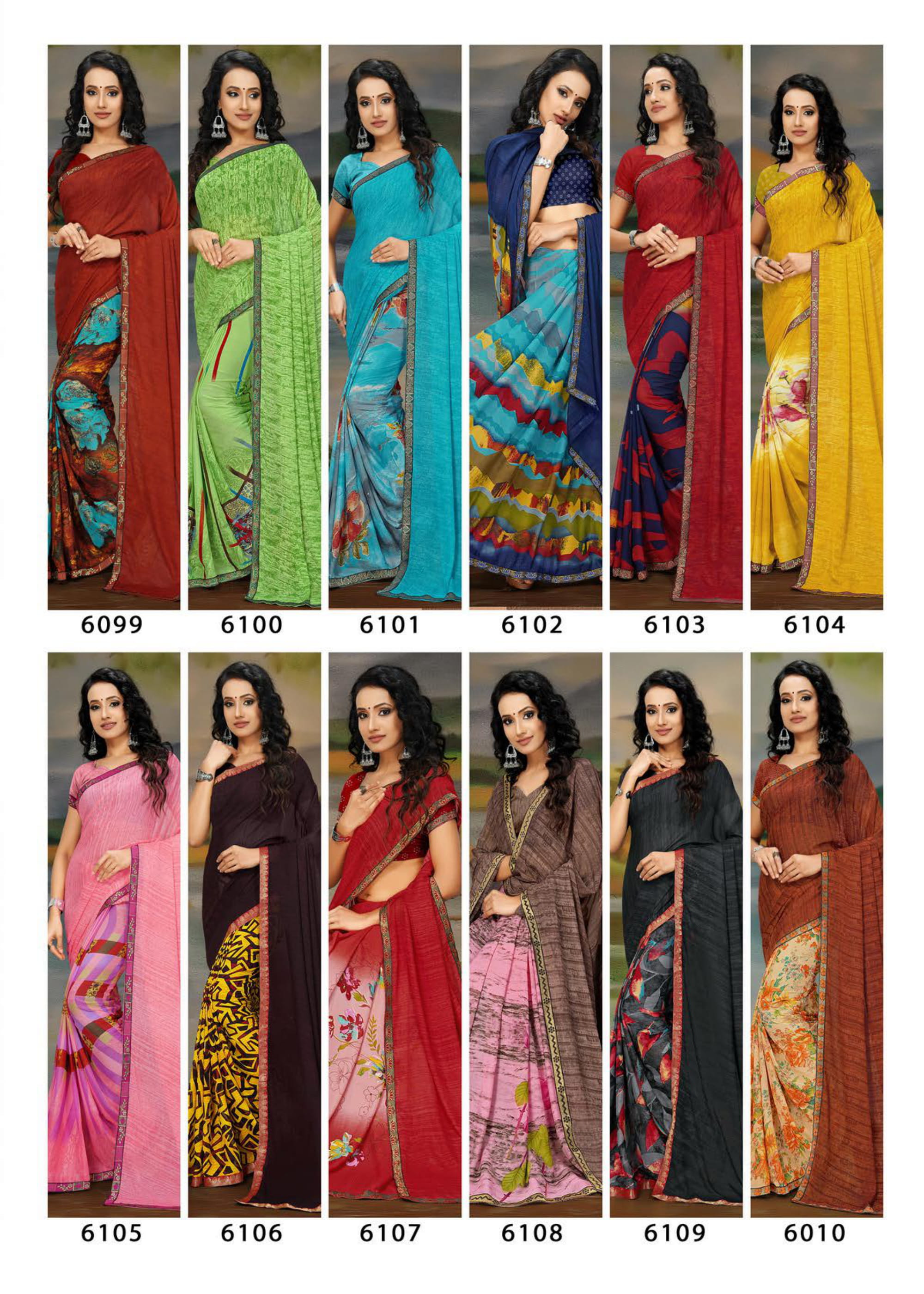 Haytee Presents Sakhi 4 Renial Printed Saree Collection