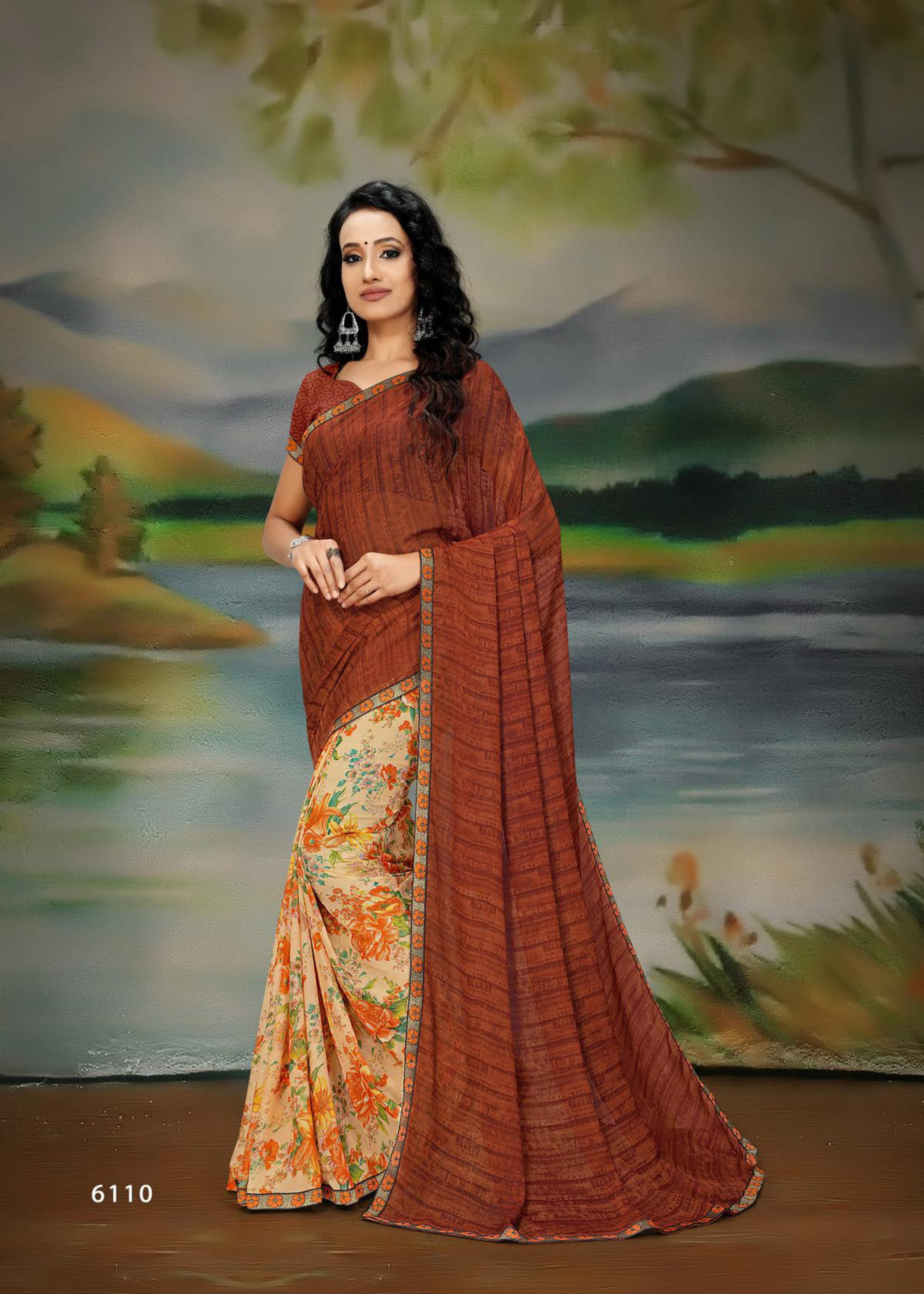 Haytee Presents Sakhi 4 Renial Printed Saree Collection