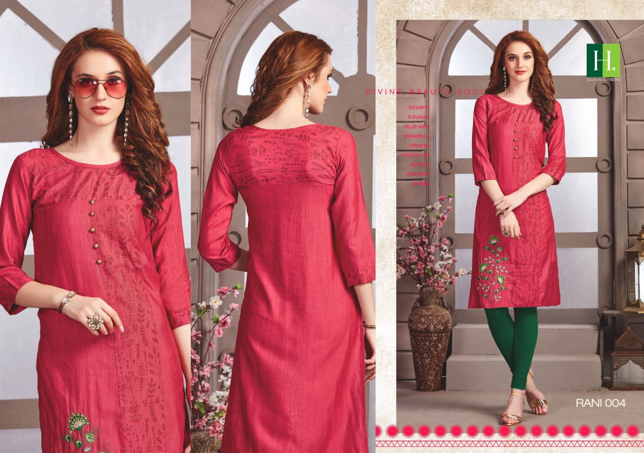 Hirwa Presents Rani Vol 2  Designer Kurti Collection