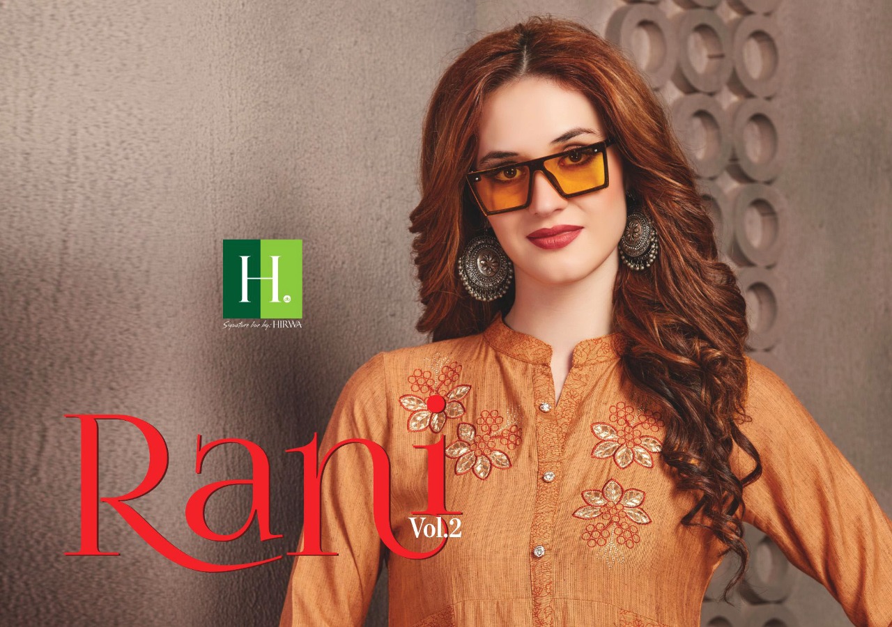 Hirwa Presents Rani Vol 2  Designer Kurti Collection
