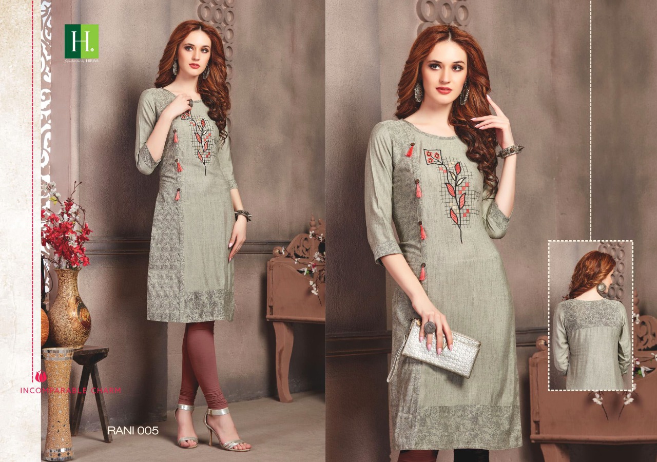 Hirwa Presents Rani Vol 2  Designer Kurti Collection