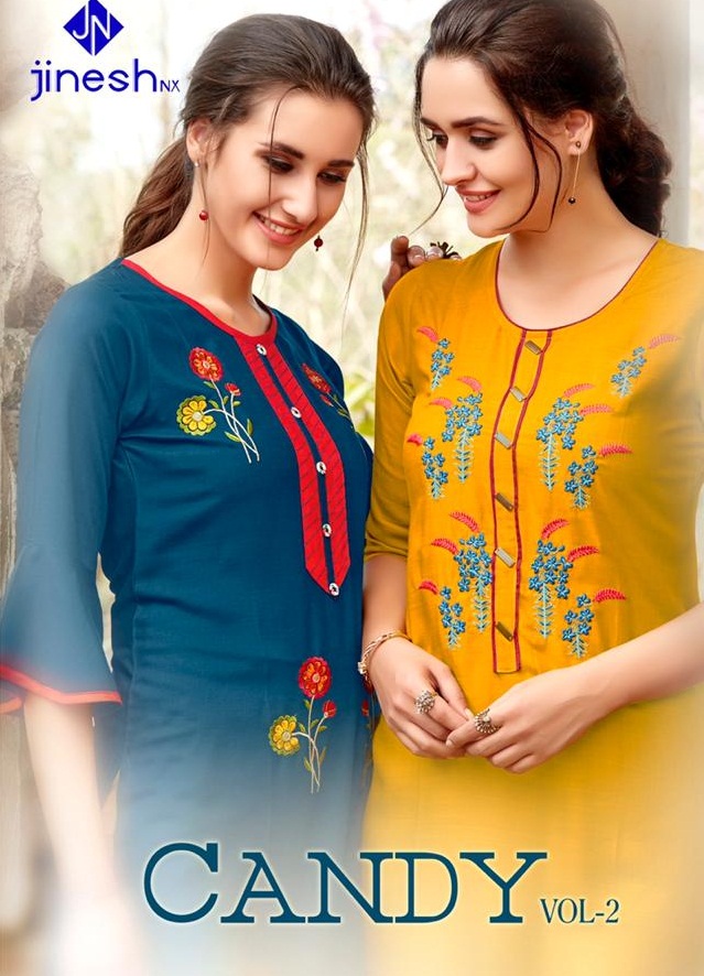 Jinesh Nx Presents  Candy Vol 2 Designer Kurtis Collection