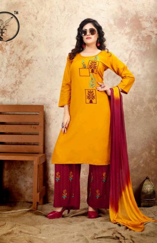 Jlf Presents Naishaa Designer Kurti With Palazzo Collection