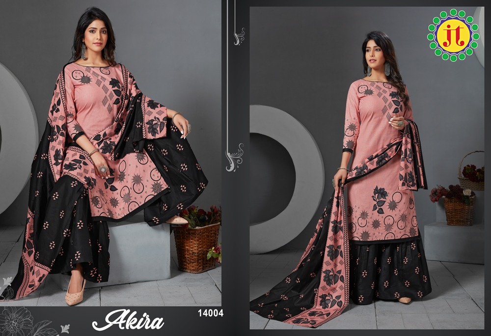 Jt  Presents Akira Vol  14 Printed Dress Material