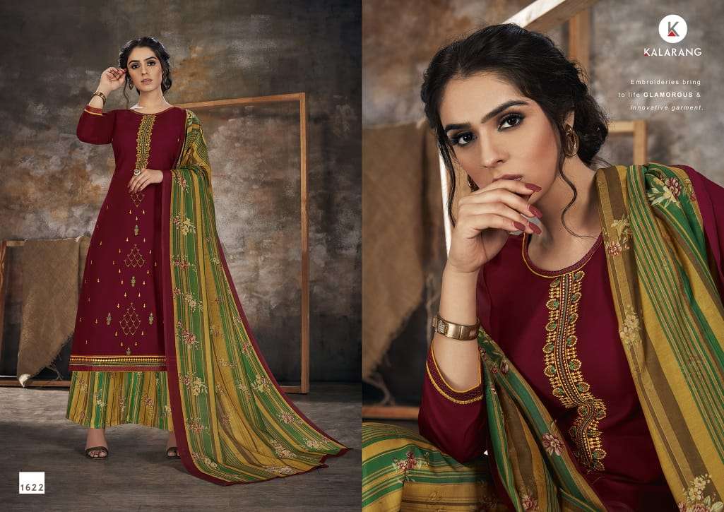 Kalarang  Presents Bindiya  Designer Dress Material