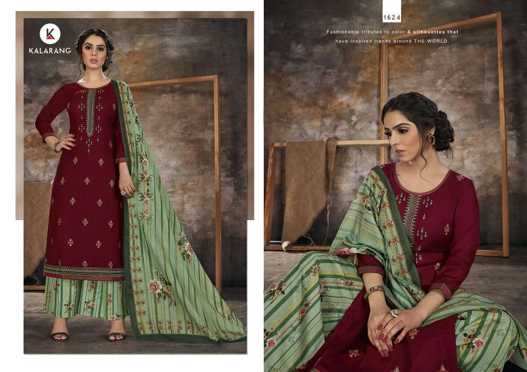 Kalarang  Presents Bindiya  Designer Dress Material