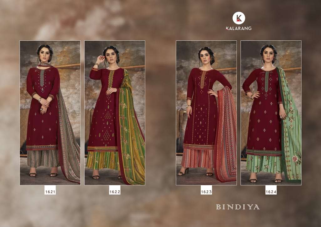 Kalarang  Presents Bindiya  Designer Dress Material