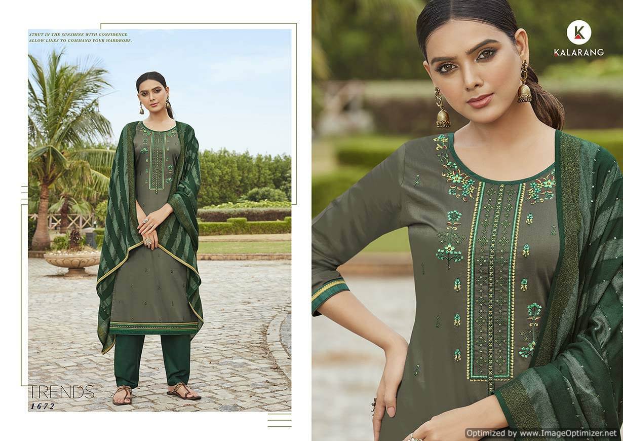 Kalarang  Presents Saloni Vol  2 Designer Dress Material
