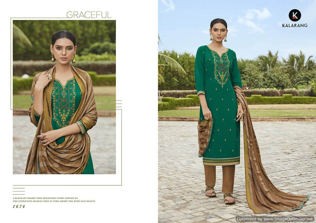 Kalarang  Presents Saloni Vol  2 Designer Dress Material