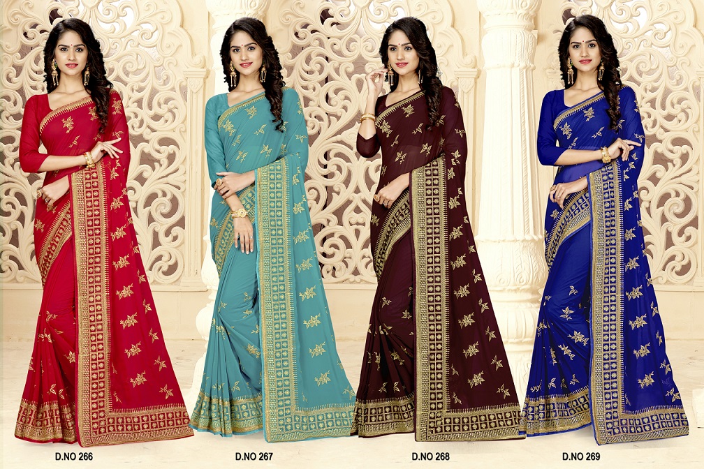 Kalista Presents Deepika Vichitra Silk Designer Saree Collection