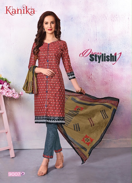 Kanika Vol  9 Printed Dress Material