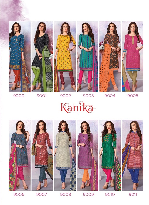Kanika Vol  9 Printed Dress Material