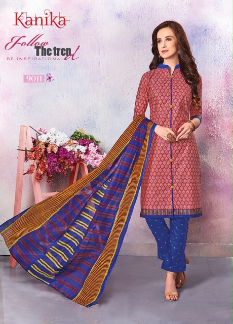 Kanika Vol  9 Printed Dress Material