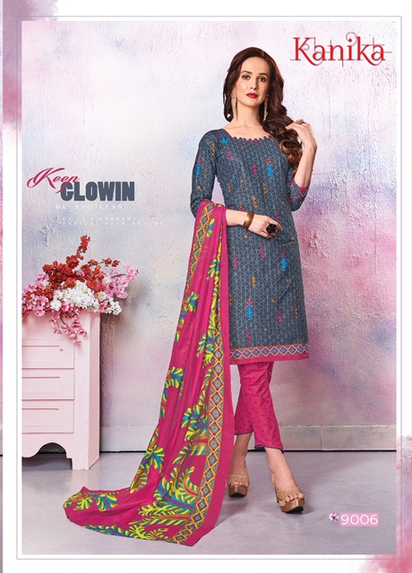 Kanika Vol  9 Printed Dress Material