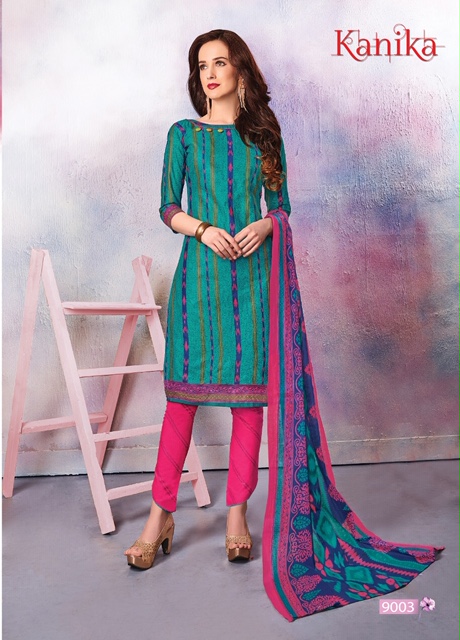 Kanika Vol  9 Printed Dress Material