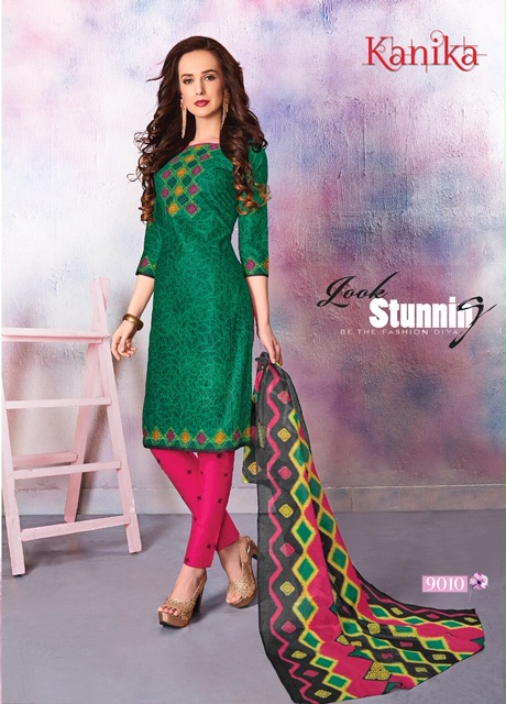 Kanika Vol  9 Printed Dress Material