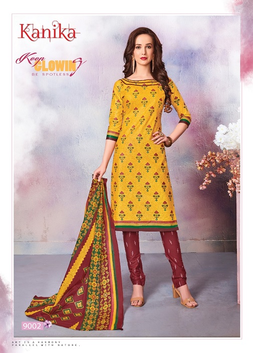 Kanika Vol  9 Printed Dress Material