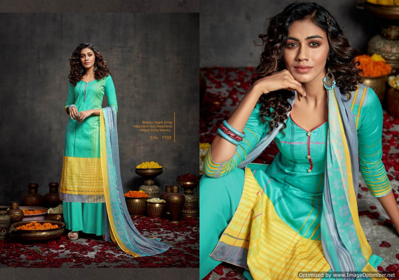 Kesar Presents  Paris  Designer Dress Material