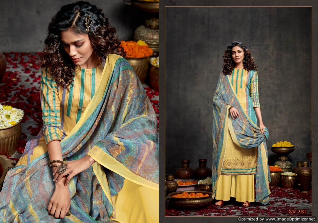 Kesar Presents  Paris  Designer Dress Material