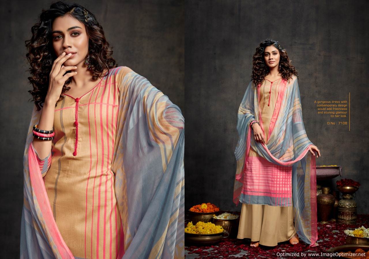 Kesar Presents  Paris  Designer Dress Material