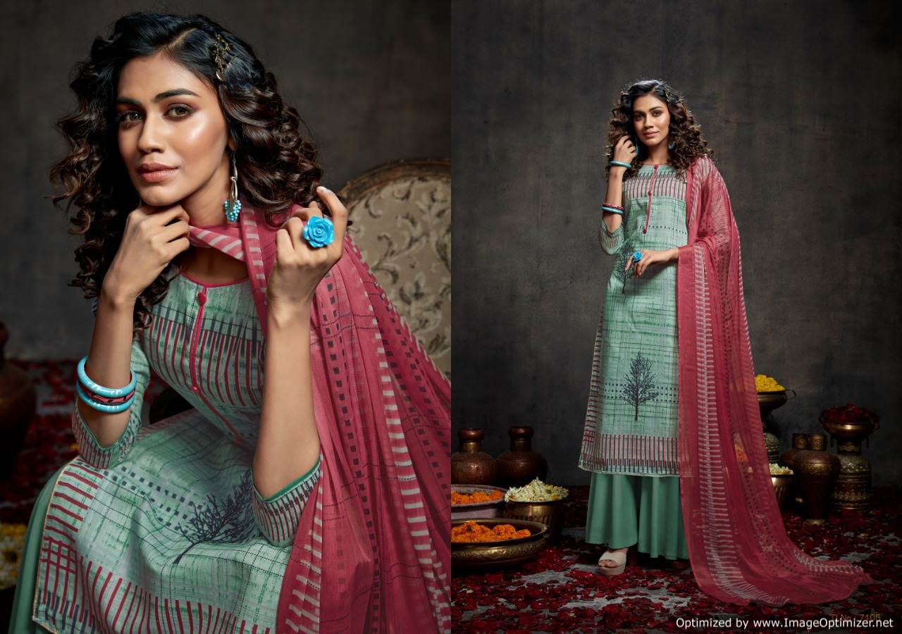 Kesar Presents  Paris  Designer Dress Material