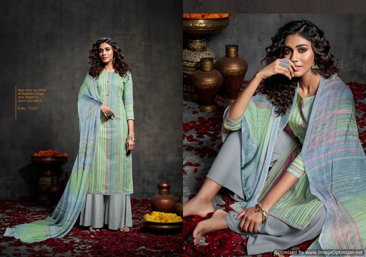 Kesar Presents  Paris  Designer Dress Material