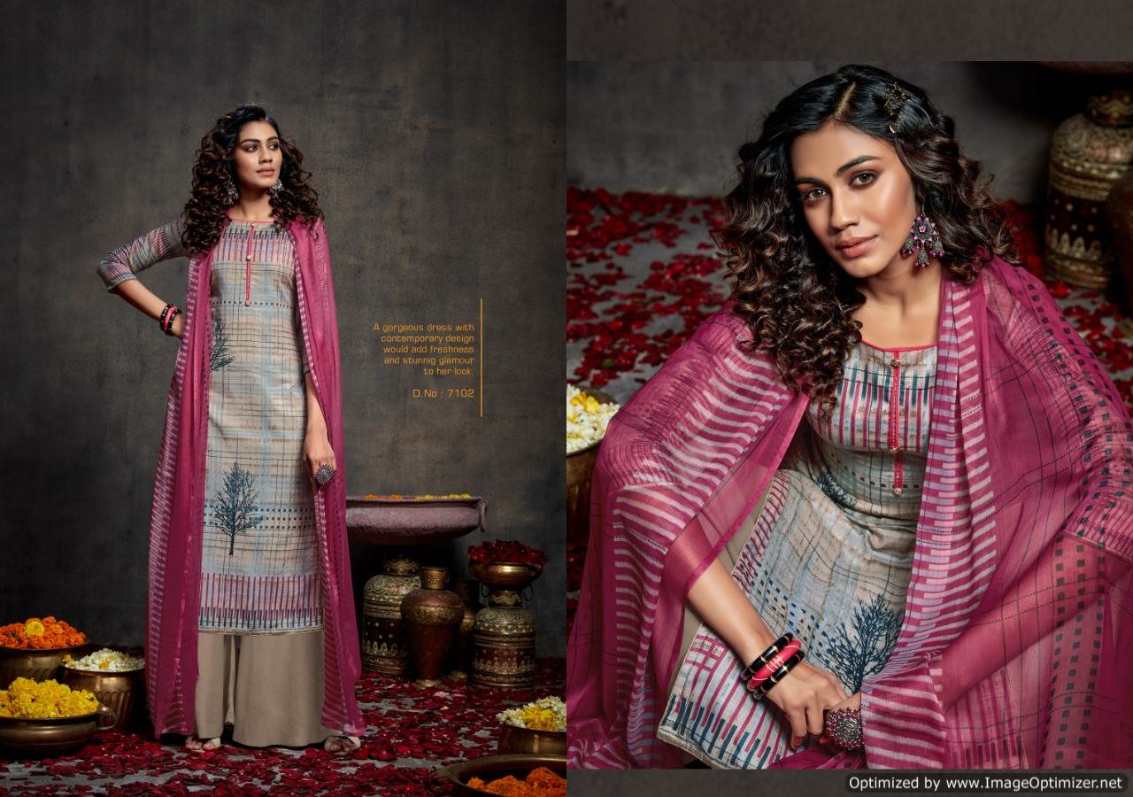 Kesar Presents  Paris  Designer Dress Material